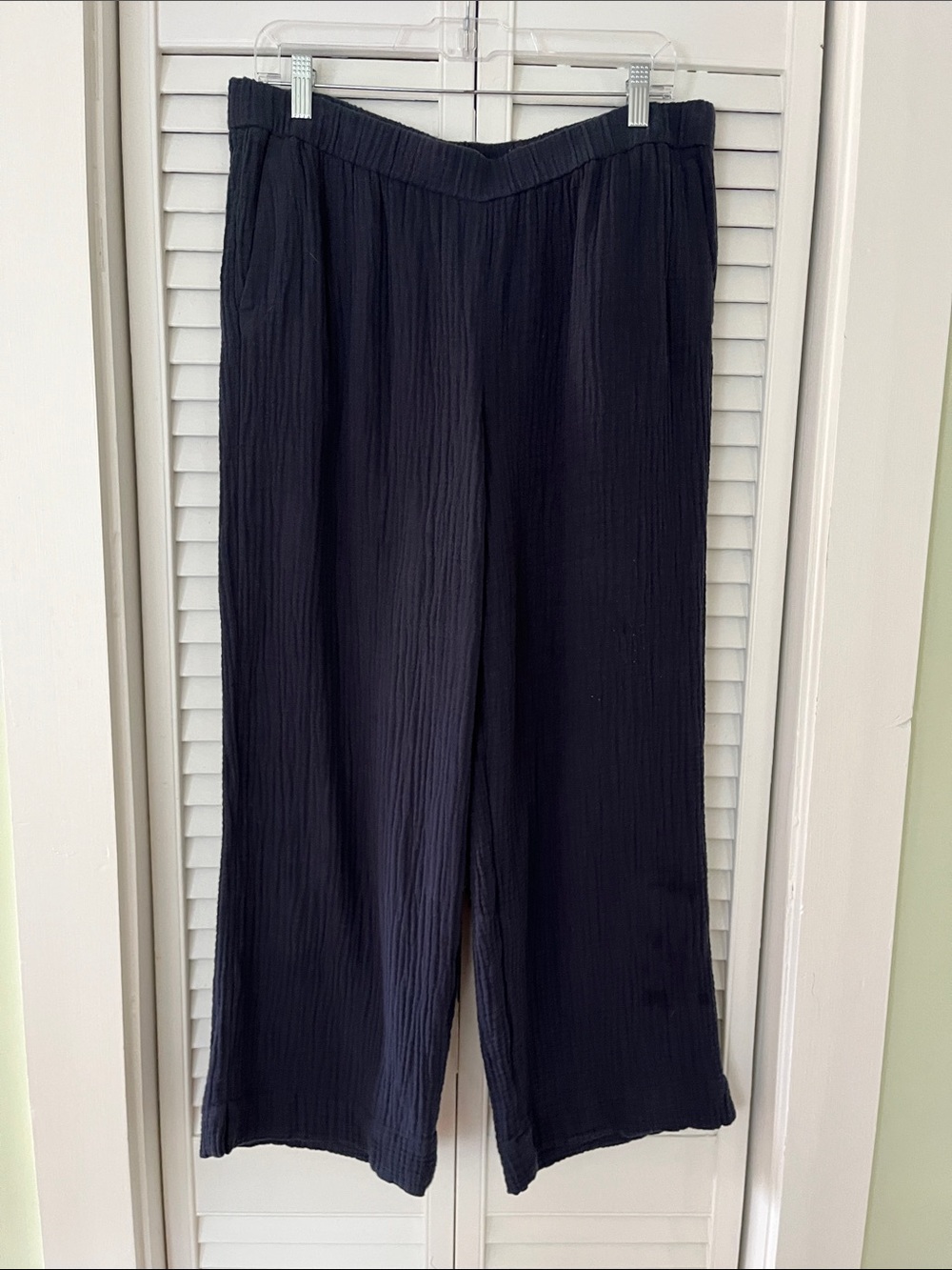 J Jill Pants Navy Sz Medium Elastic Waistband